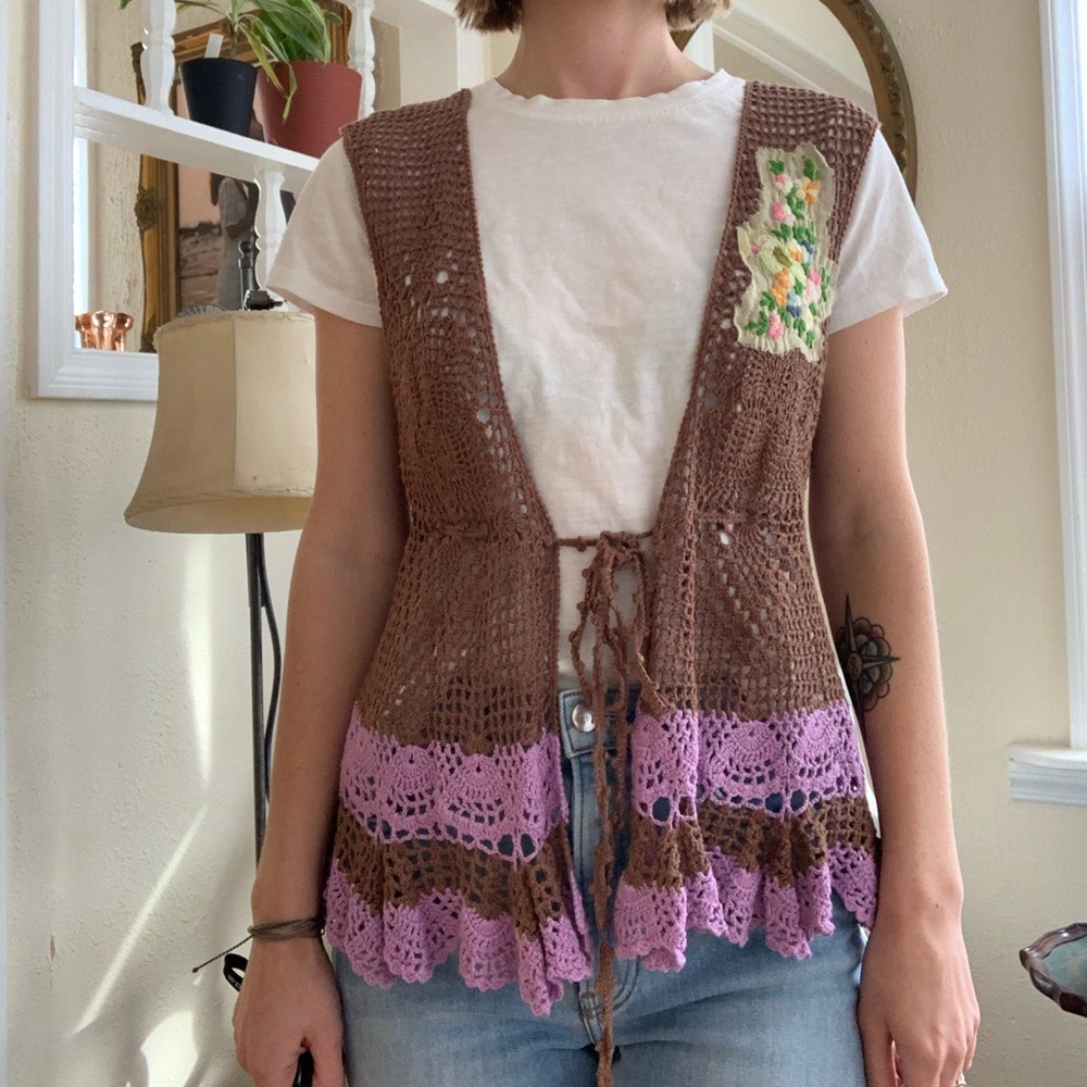 Free People crochet vest